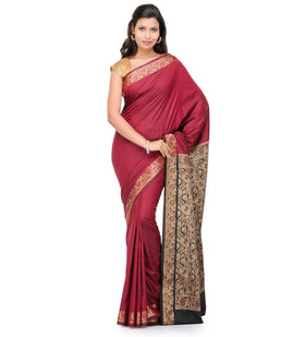 Maroon Valkalam Art Silk Saree