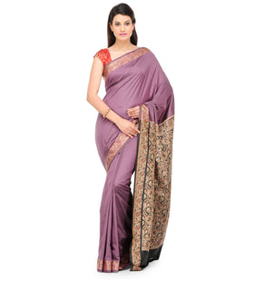 Lilac Valkalam Art Silk Saree