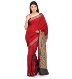 Red Valkalam Art Silk Saree