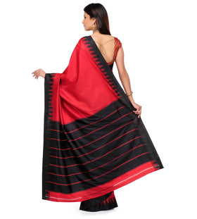 Red Art Silk Saree