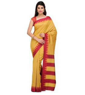 Mustard Art Silk Saree