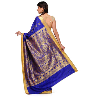 Royal Blue Art Silk Saree