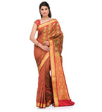 Maroon Art Silk Saree