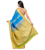 Turquoise Art Silk Saree