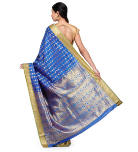 Turquoise Art Silk Saree