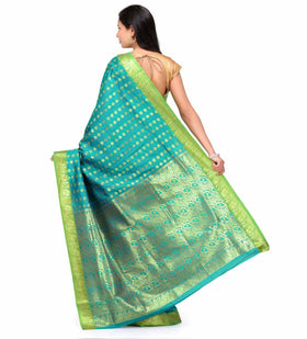 Sea Green Art Silk Saree