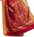 Maroon Art Silk Saree with Zari Border