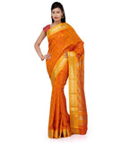 Gold Art Silk Saree with Zari Border