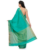 Emerald Green Dupion Silk Saree