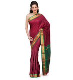 Maroon Art Silk Saree