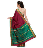 Maroon Art Silk Saree