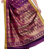 Dark Purple Art Silk Saree