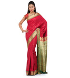 Maroon Art Silk Saree