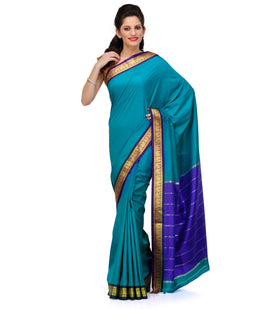 Blue Art Silk Saree