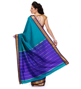 Blue Art Silk Saree