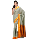 Light Grey Art Silk Saree