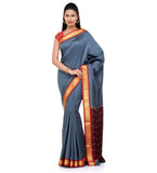 Grey Art Silk Saree