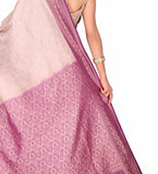 Beige Tanchoi Art Silk Saree