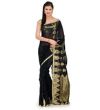 Black Cotton Silk Saree