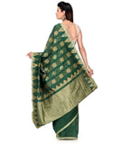 Green Cotton Silk Saree