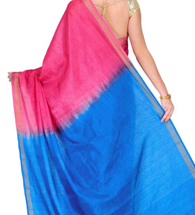 Magenta Tanchoi Art Silk Saree