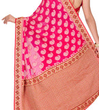 Magenta Pure Georgette Saree