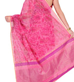 Magenta Patola Cotton Silk Saree