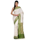 Off White Art Silk Saree