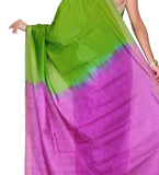 Green Tanchoi Art Silk Saree