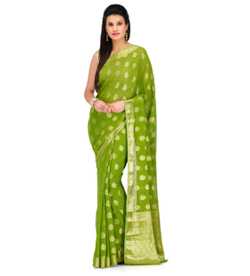 Green Viscose Saree