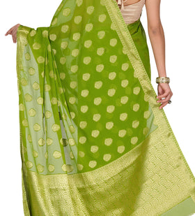 Green Viscose Saree