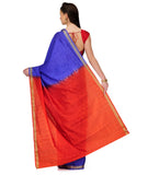 Royal Blue Tanchoi Art Silk Saree