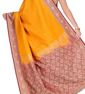 Golden Tanchoi Art Silk Saree