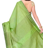 Green Dupion Silk Saree