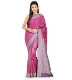 Purple Tanchoi Art Silk Saree