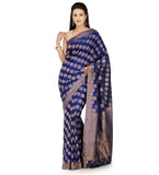 Navy Blue Art Silk Saree