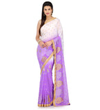 Mauve Shaded Faux Chiffon Saree