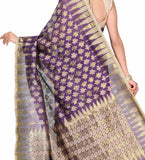 Purple Cotton Silk Saree