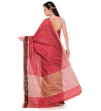 Maroon Dupion Silk Saree