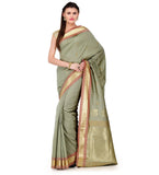 Sage Art Silk Saree with Zari Border