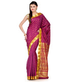 Purple Art Silk Saree