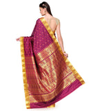 Purple Art Silk Saree