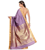 Lilac Zari Woven Art Silk Saree