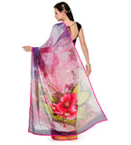 Multi-Color Faux Georgette Saree