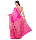 Pink Shaded Dupion Silk Saree