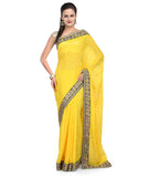 Yellow Brasso Saree