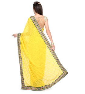 Yellow Brasso Saree