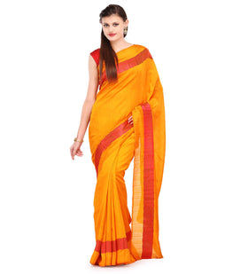 Golden Bhagalpuri Silk Saree