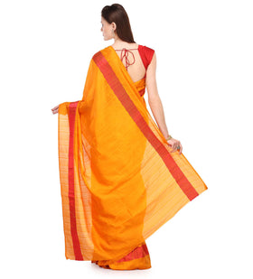 Golden Bhagalpuri Silk Saree