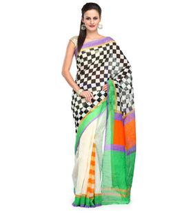 Mutli-Color Bhagalpuri Silk Saree